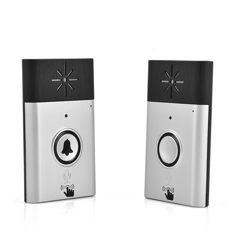 Mini Wireless Doorbell Dual Way Voice Intercom Doorbells 2.4GHz Intercom Doorbell With Mic And Speaker Interphone System​​