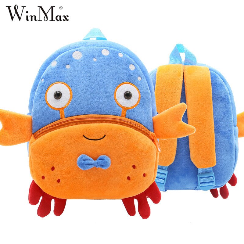 Winmax Kleinkind Krabben freundlicher Schul freundlicher Ebene Rucksack Kindergarten Mädchen Nette Karikatur Schule Taschen für Jungen mochila escolar