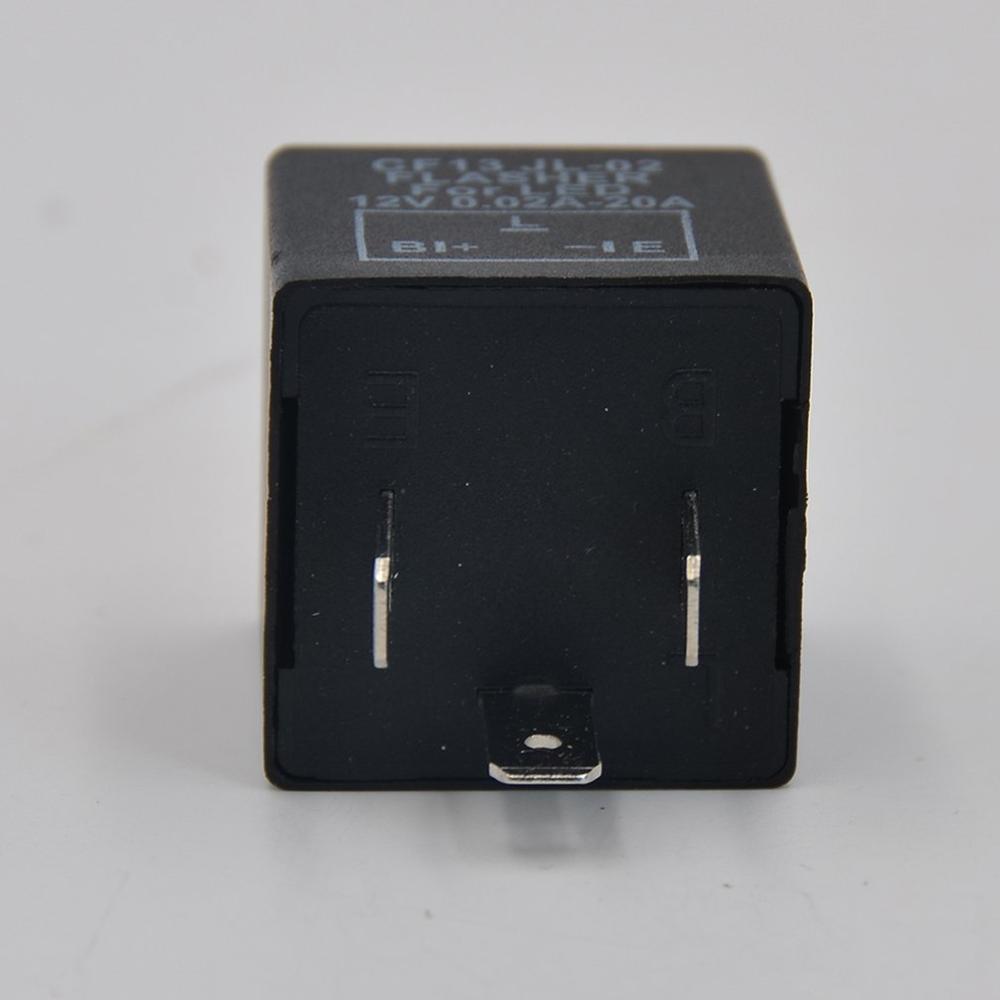 3 Pin Car Flashing CF13 Relay Car And Motorcycle Universal LED Flasher Indicator Lamp Fast Flashing Non-adjustable