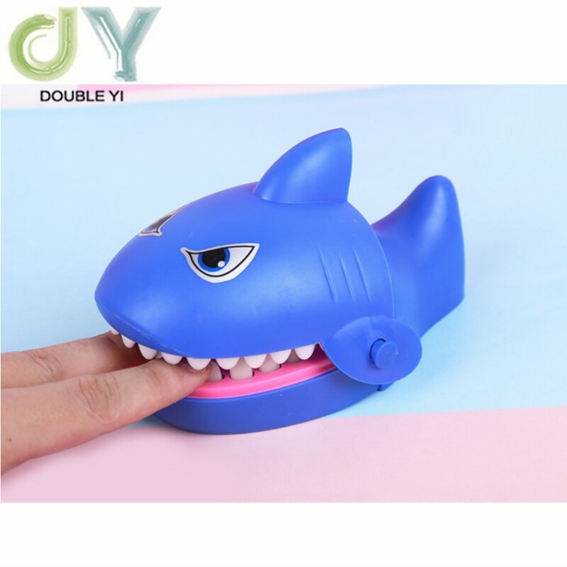 Electric prank biting fingers shark toy Shark glow sound prank vent toy
