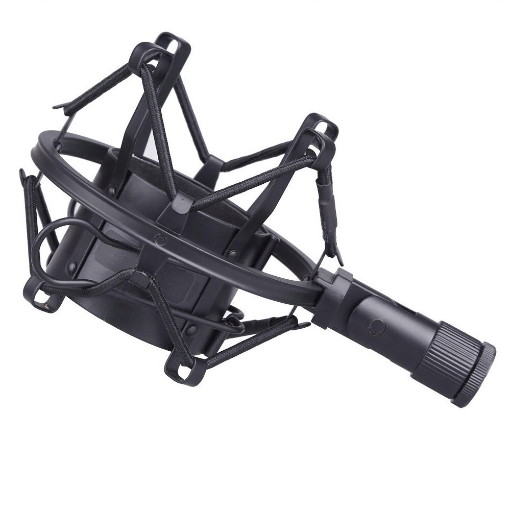 Microphone Shock Mount 50MM For 48MM-54MM Diameter Condenser Mic Black