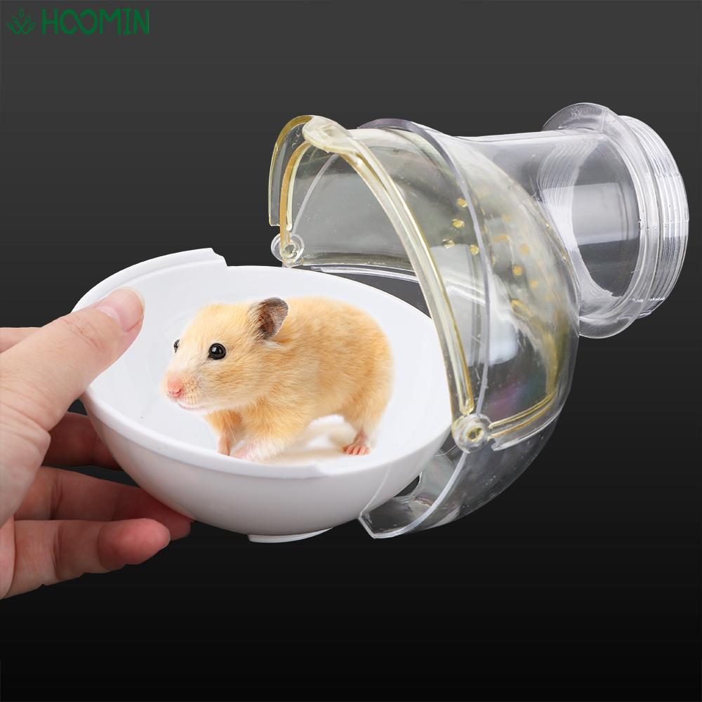 Baño hámster jaula casa Animal PEQUEÑO Arena de baño habitación hámster baño ratón casa jaulas tubos