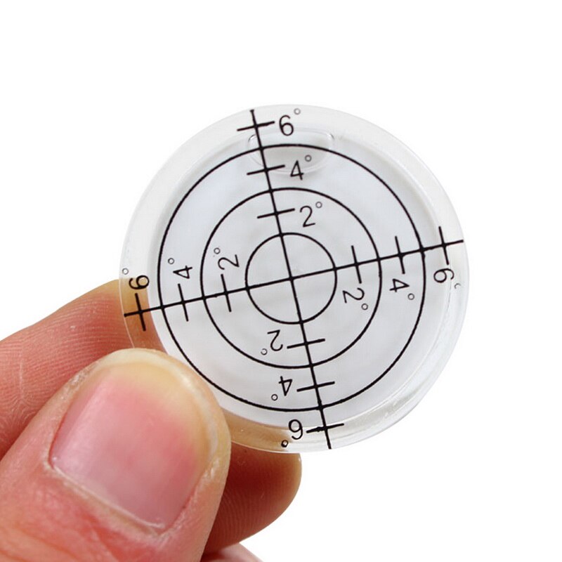 1 Uds 32*7MM burbuja redonda nivel Cardan burbuja accesorios para instrumento de medición burbuja Horizontal nivel de burbuja Bullseye