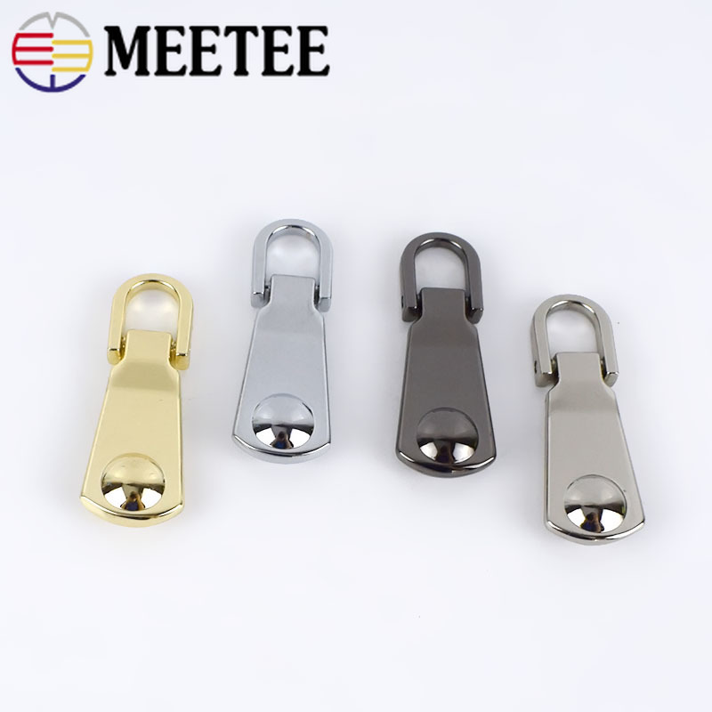 10pcs 3# 5# Metal Zipper Pullers Jacket Coat Zip Repair Kits Zipper Pull For Zipper Sliders DIY Sewing Crafts