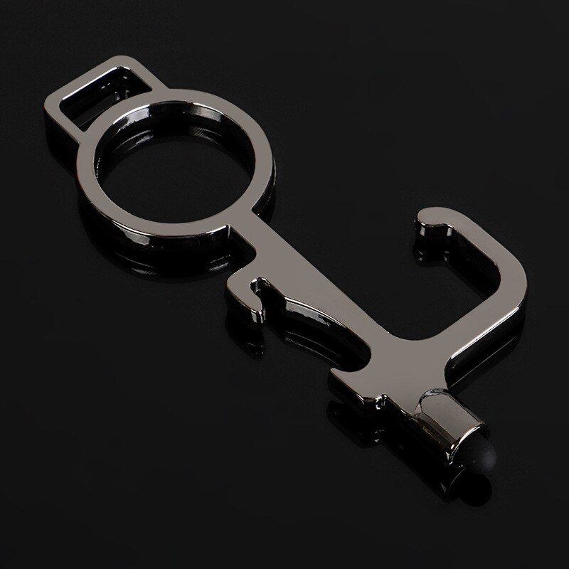 No-Touch Door Opener Elevator Button Contactless Safety Door Opener Door Handle Key Grip Safety Protection Isolation: Black