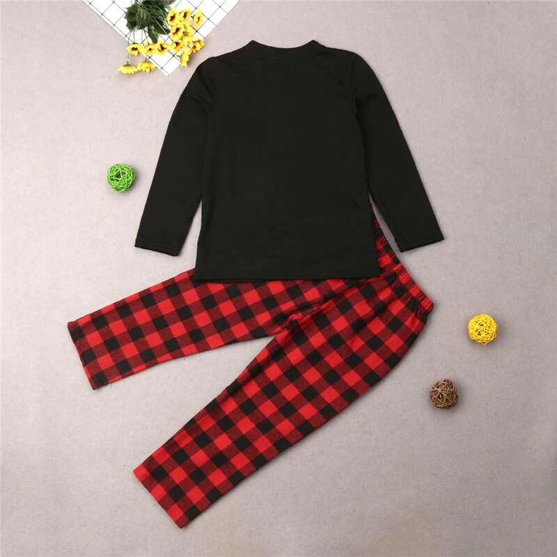 Saapuvat perhe joulupyjamat perhe yhteensopivat mustat pyjamat vaatteet setti aikuinen lapsi tyttö yöpuvut perhe look asu xxl