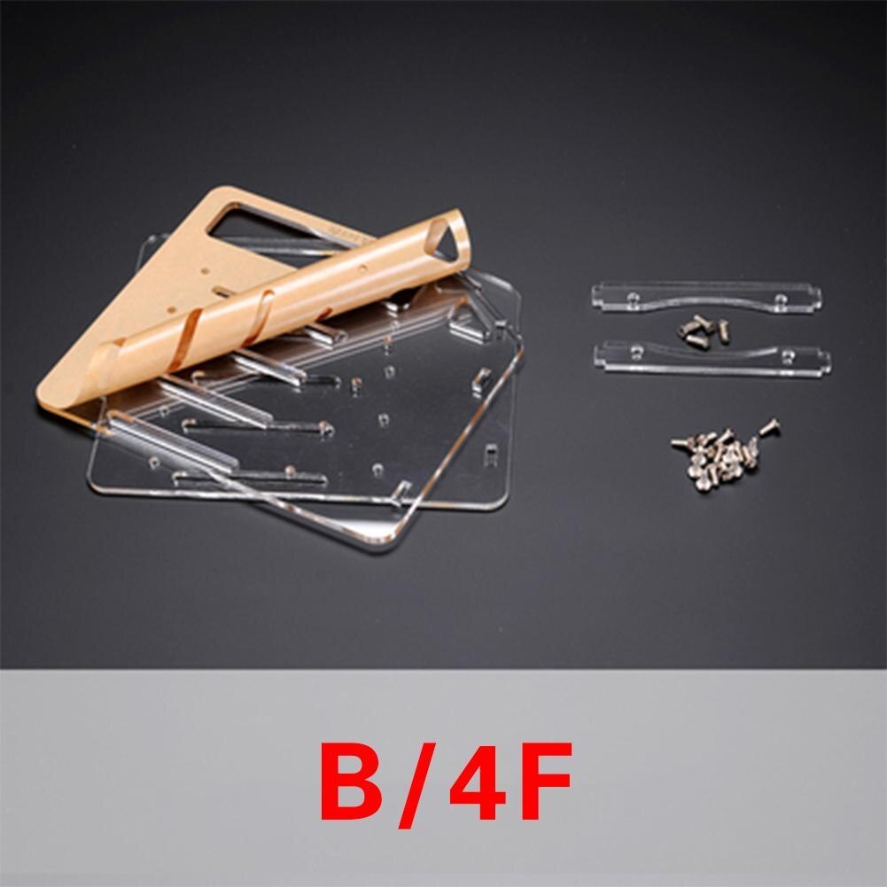 DIY Acryl Festplatte Halterung transparent Festplatte Regal Schreibtisch Computer Externe Speicher Kasten HDD Festplatten KäFeige: 4F