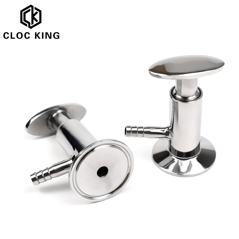 10mm Hose Barb OD SS304/316 Stainless Steel Sanitary Sampling Valve 50.5mm Ferrule OD Fit 1/2" 1.5" Tri Clamp