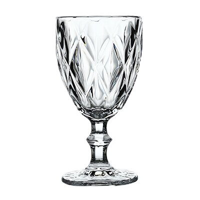 Husdu retro krystal bølget udskåret glas vin kop champagne fløjter bægre drikke cocktail brandy whisky bar værktøjer: Klar / 300ml