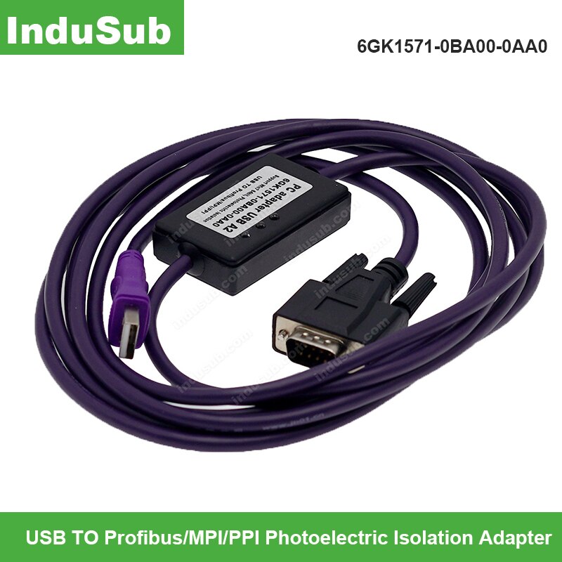 6GK1571-0BA00-0AA0 USB-MPI Dp Ppi Voor Siemens S7-200/300/400 Plc-programmering Usb Adapter 6GK1 571-0BA00-0AA0
