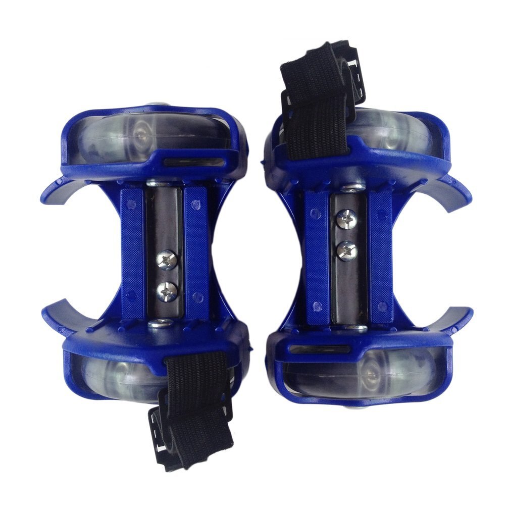 3-Colors Light Flashing Roller Small Whirlwind Pulley Adjustable Simply Roller Skating Shoes with Dual Wheels light