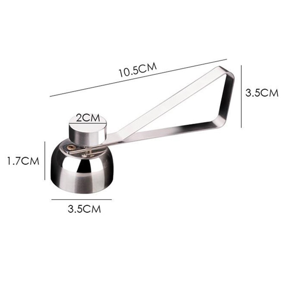 Stainless Steel Egg Topper Cutter Shell Opener Boiled Raw Egg Open Scissors Tool