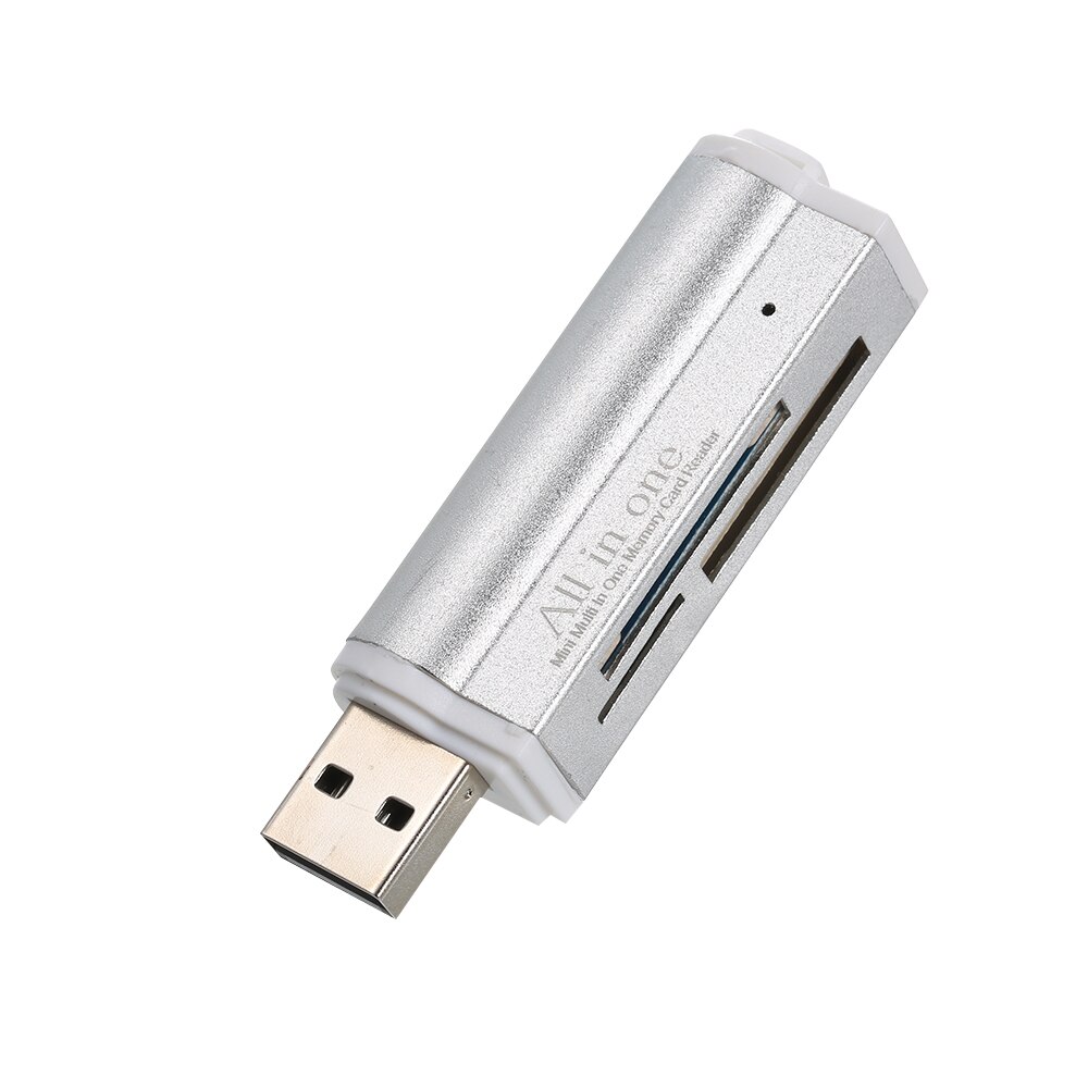 All in One Card Reader USB 2.0 Mini Portable For SD/SD/TF/MS Duo/Micro MS(M2)/Ms Pro Duo