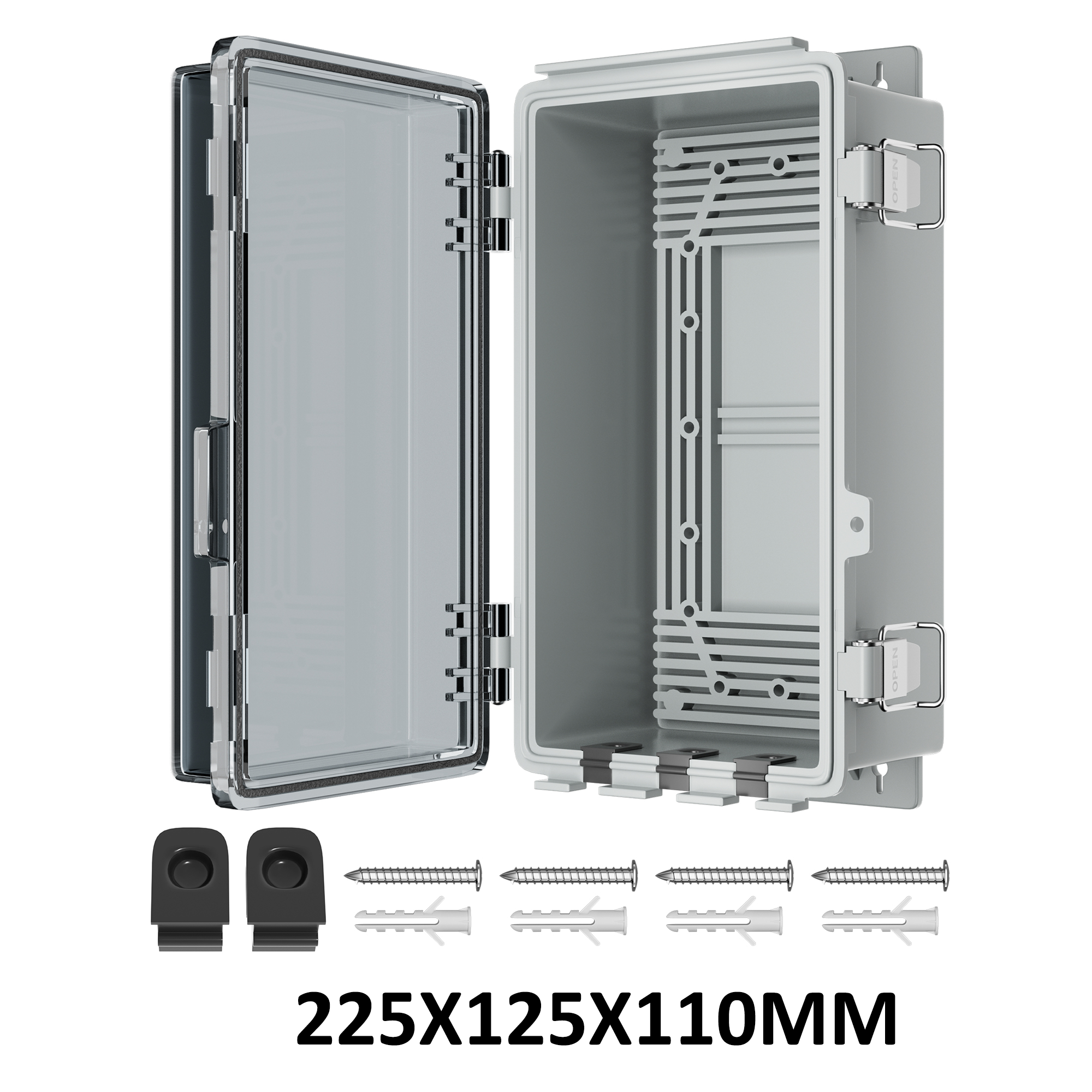 Clear Electrical Enclosure Box Outdoor Plastic Junction Box Waterproof Outside Nema 4 Electrical Box Weatherproof for Pump Wifi: Lavender