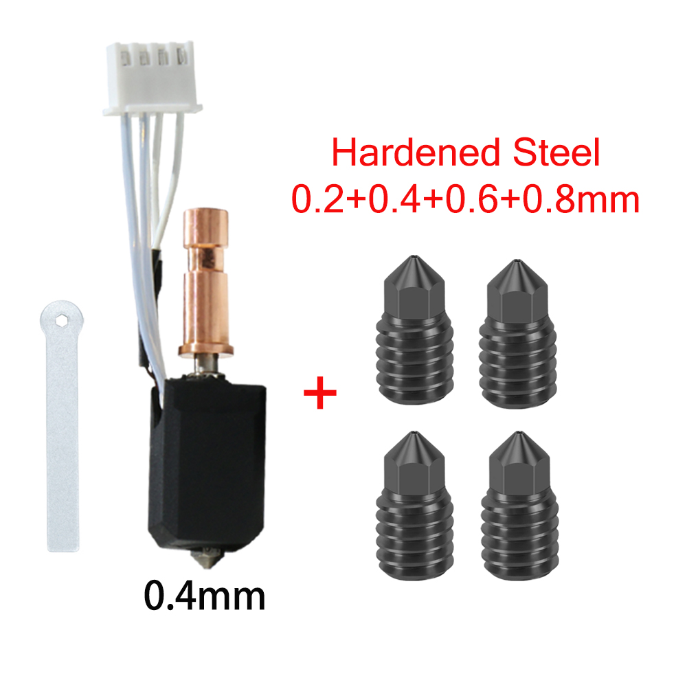 Für Anycubic Kobra S1 Hotend Keramikdüse Kobra S1 Combo Kopf S1C 3D-Drucker 24 V 48 W Schnelle Erwärmung 320 ℃ Zubehör für 3D-Drucker: Blau