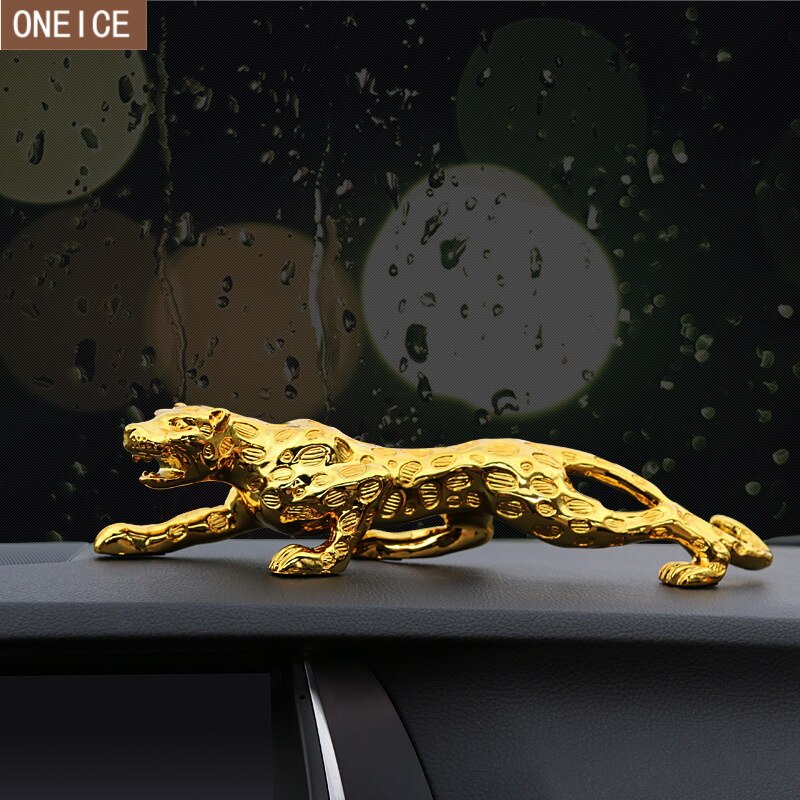 Leopard skulptur statue harpiks leopard vildt dyr hjem dekoration tilbehør bil dekoration statue håndværk