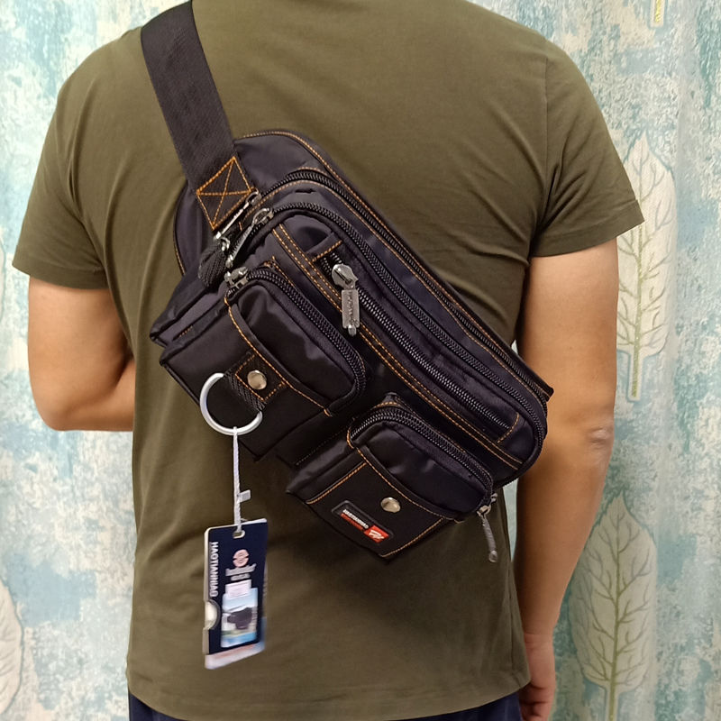 Riñonera de gran capacidad para hombre, bolsas impermeables en cintura, paquete de cintura para hombre, bolsa de teléfono multifunción Oxford, novedad