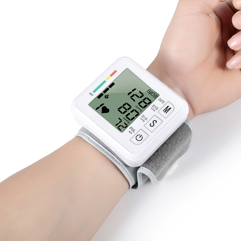 Electronic Sphygmomanometer Wrist For the elderly Health Heart Rate Blood Pressure Measurement Monitor LED Big Screen Display