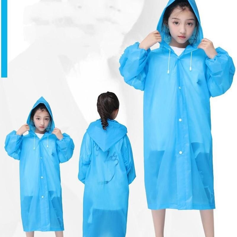 Crianças capa de chuva capa de chuva capa de poncho meninas meninos à prova dwaterproof água capas de chuva transparente descartável impermeável crianças casaco
