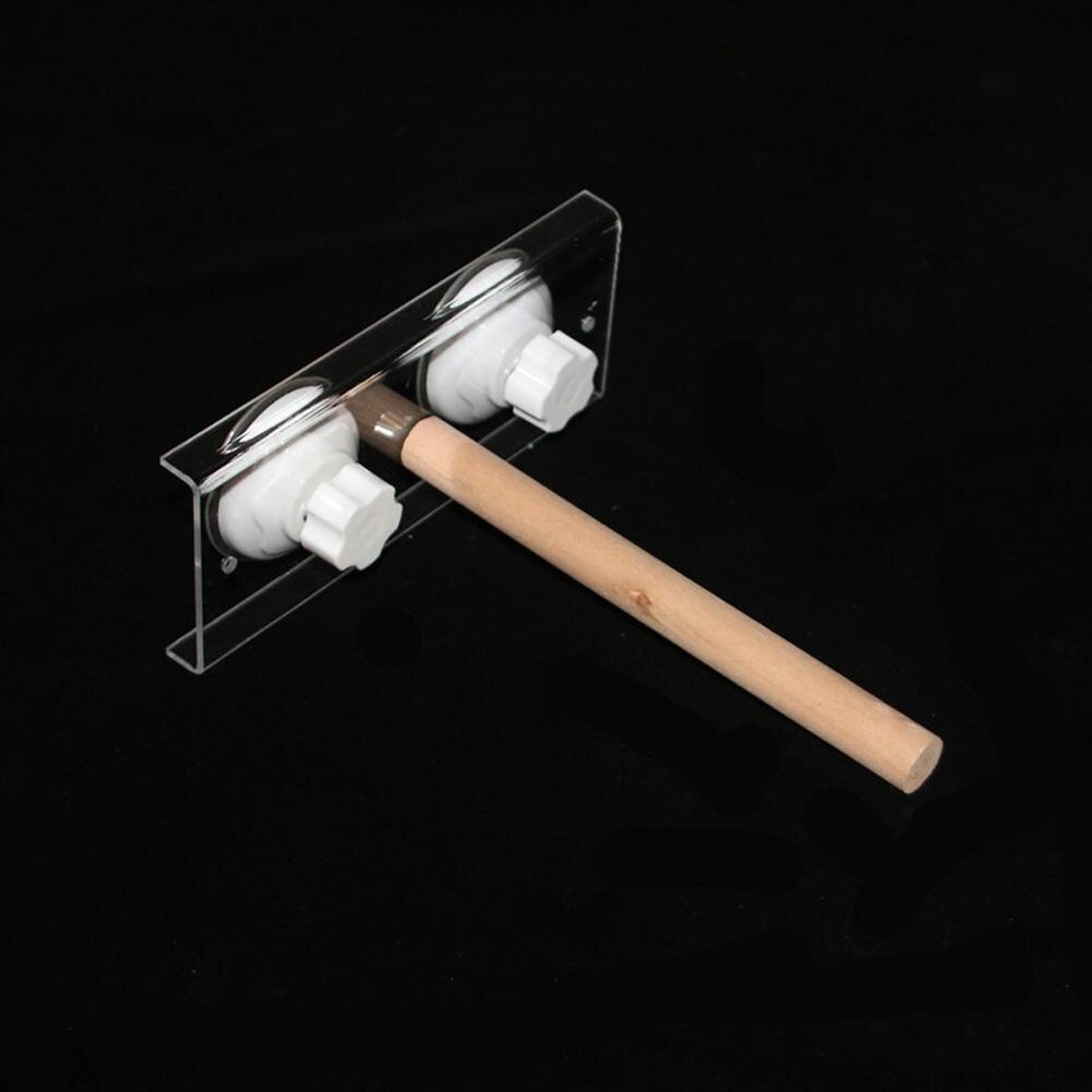 Palo de madera de pie para aves y loros, ventosa, barra de ducha, juguete de baño, suministro para mascotas: Log 20cm