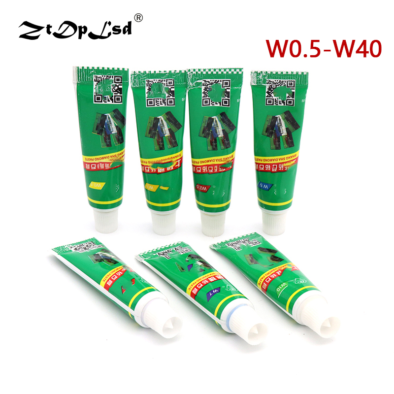 ZtDpLsd 1 Uds W0.5-w40 diamante abrasivo pasta aguja tubo pulido lapeado compuesto Metal herramienta Jade ámbar pulido