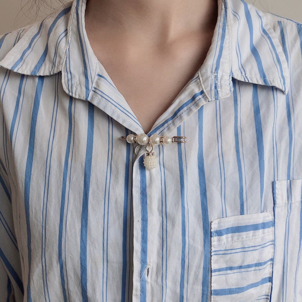 Grote Kralen Mode Broche Hoofddoek Shawl Sjaal Lady Moslim Sjaal Hijab Clips Parel Sjaal Broche Pin