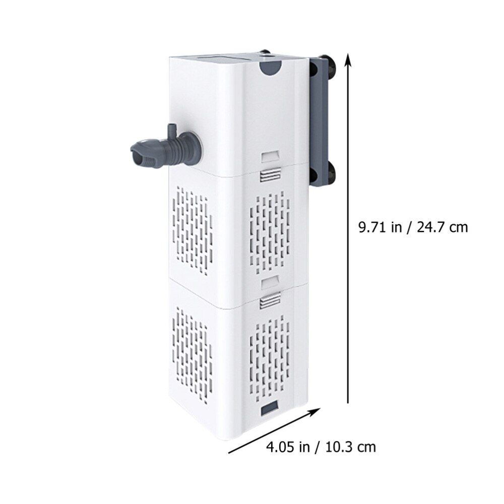 1Pc Adjustable Airflow Water Pump Circulation Filter Durable Filter Pump White