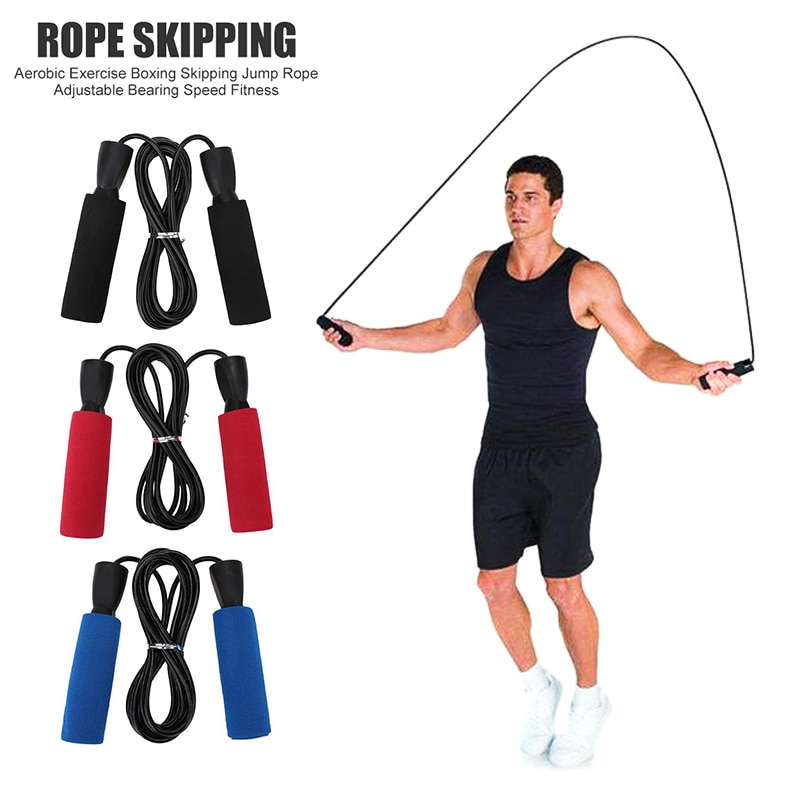 Student Bearing Skip Rope Adjustable Boxing Skipping Sport Jump Ropes Gym Exercise Fitness Equipment Anti-slip Foam