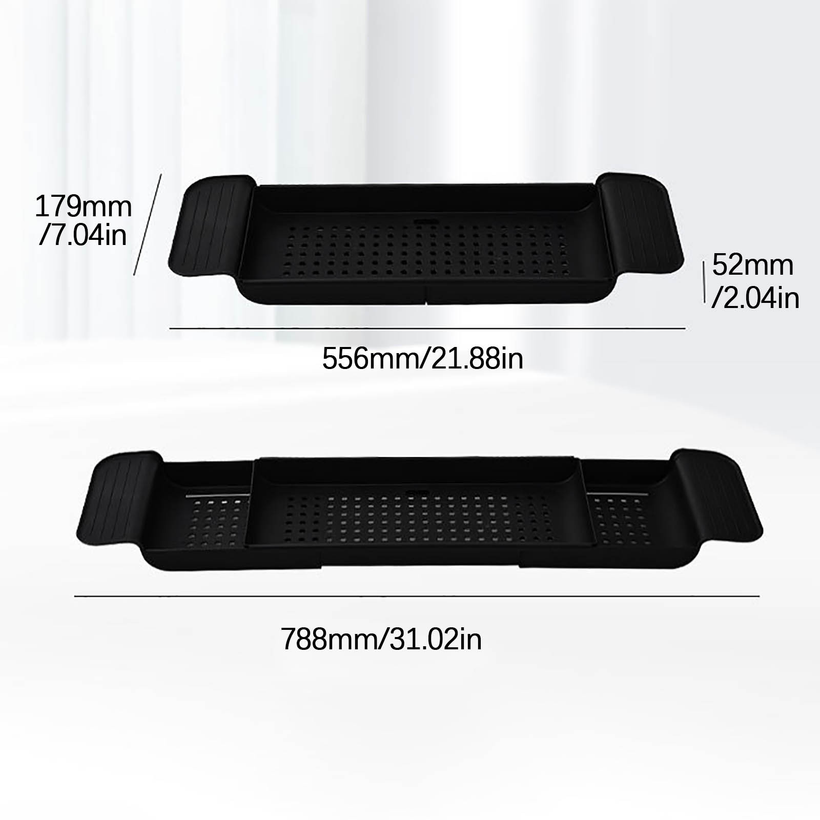 Retractable Bathtub Storage Rack Bath Tray Shelf Tub Multi-Function Bathroom Tools Towel Storage Shelf Kitchen Sink Drain Holder