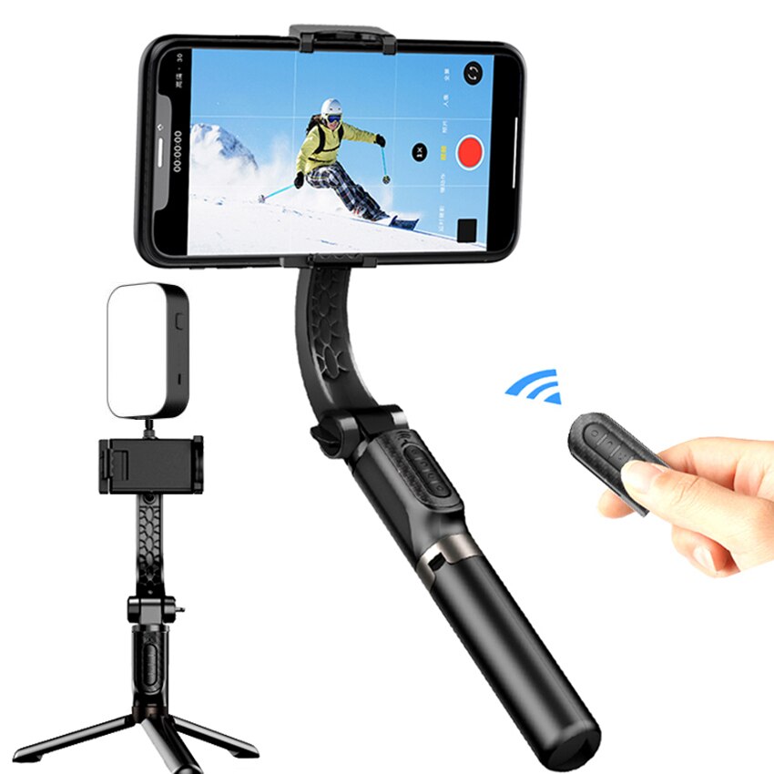 Bluetooth handheld Gimbal Stabilizer For Phone Automatic Balance Selfie Stick Tripod For Smartphone Camera Stabilizers: Default Title