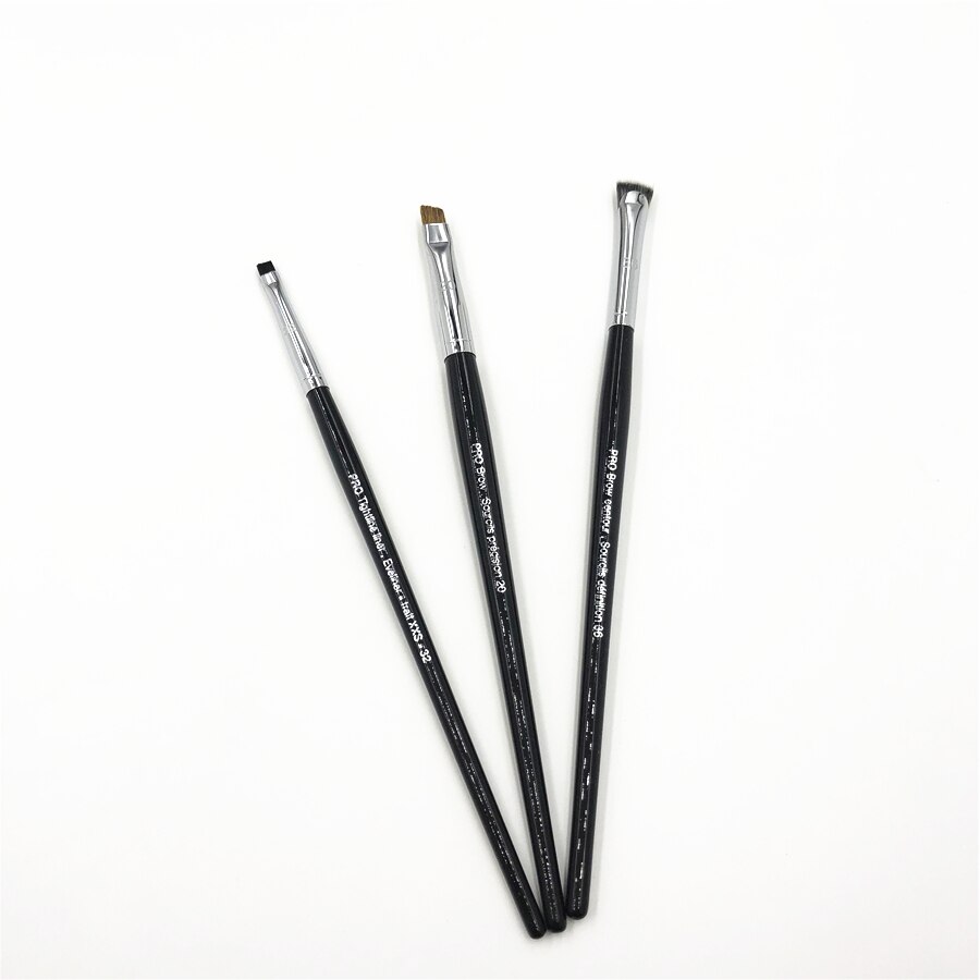 Pincel pequeño para delineador de ojos, brocha plana para Contorno de cejas, brocha de maquillaje de precisión para cejas #20 #32 #36