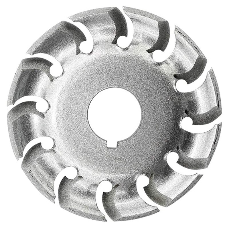 12 discos de tallado de madera Molar, discos de acero Munger de 6,35 cm con forma de madera, agujeros de 3/5 pulgadas, ruedas de pulido de disco de forma extrema para 10