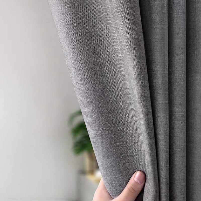 Dikker Grey Imitatie Linnen Douchegordijn Waterdicht Bad Gordijnen Voor Badkamer Luxe Badkamer Gordijnen W/Haken