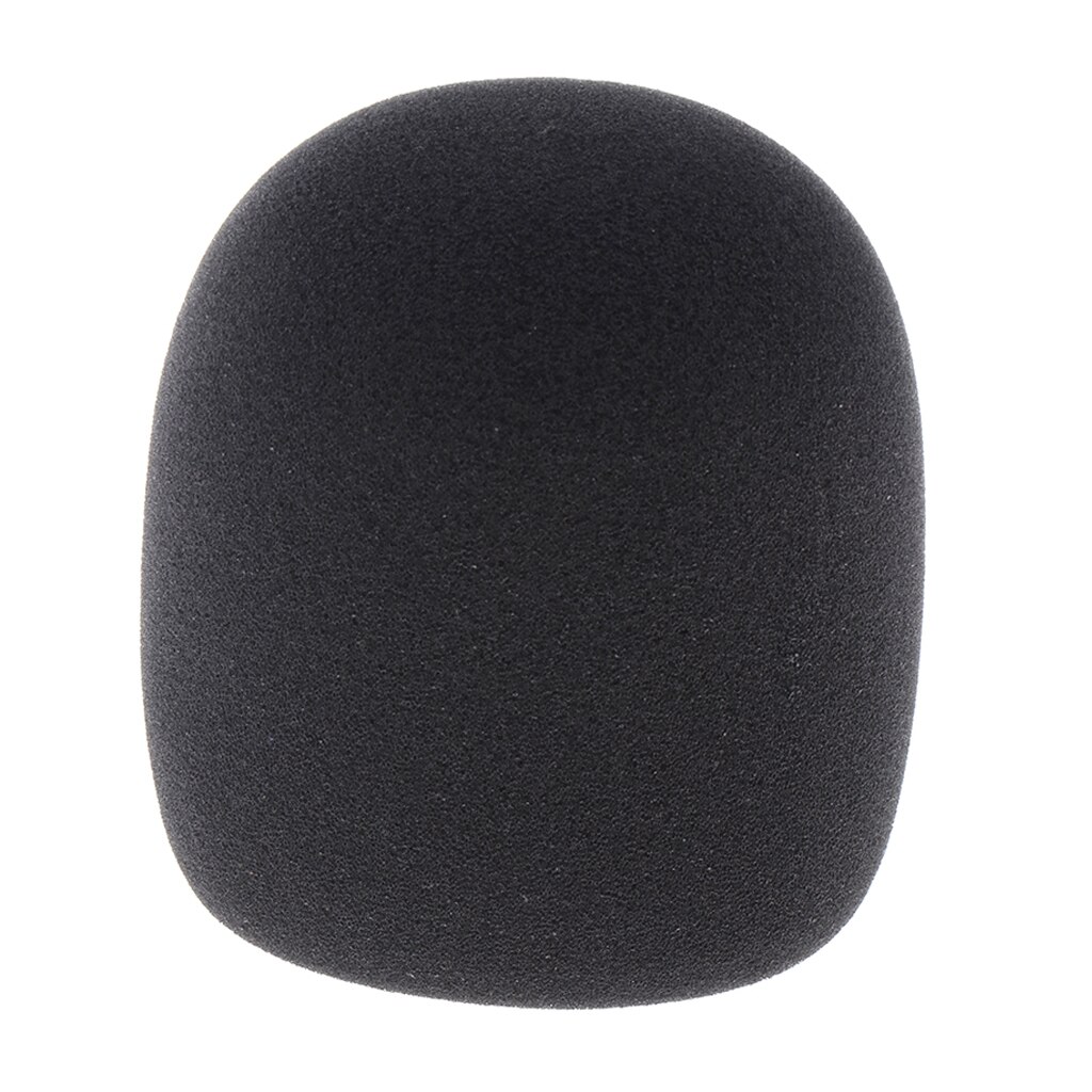 Large Size Black Microphone Foam Cover Mic Protection For Recording 4cm