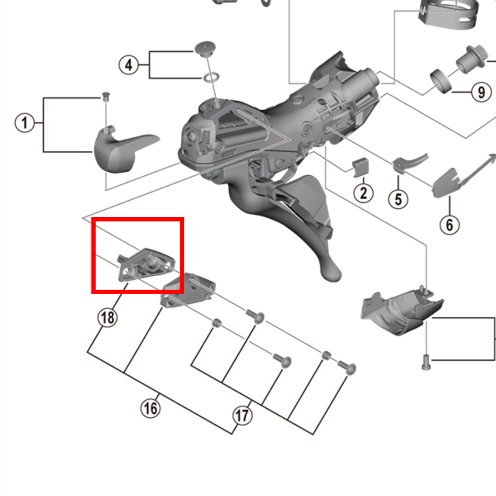 Shimano ST-4720/R7020/R7025/R8020/R8025/R9120/R7120/RX600/RX820 Disc Dual Control Hendel Olie Membraan Y0C 678000 Y0C 578000