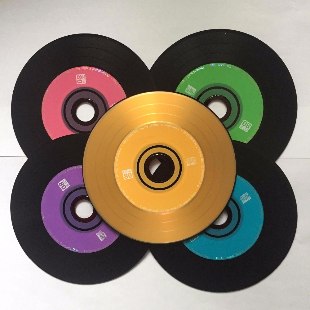 5 Scheiben Prämie Mehrfarbig Klasse EINE 700 mb 52x leer Schwarz Gedruckt CD-R Rabatt