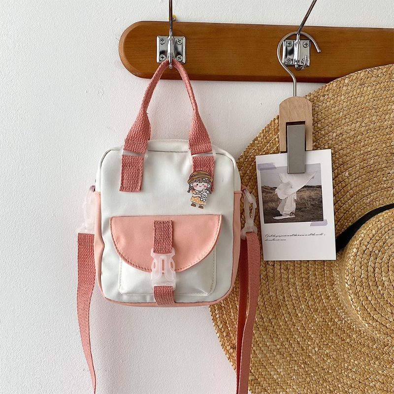 SchöNe Stil Collage Schüler Umhängetasche Mädchen Nylon Tote für Frauen Schulter Taschen