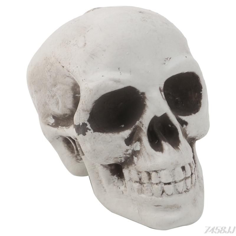 Schedel Decor Prop Skelet Hoofd Plastic Halloween Dag Koffie Bars Ornament