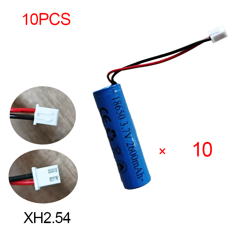 1S1P 18650 wiederaufladbarer Lithium-Akku, 3,7 V, 2600 mAh, geeignet für elektrische Zahnbürste, Bluetooth-Lautsprecher, 3 7 V wiederaufladbar: Silber