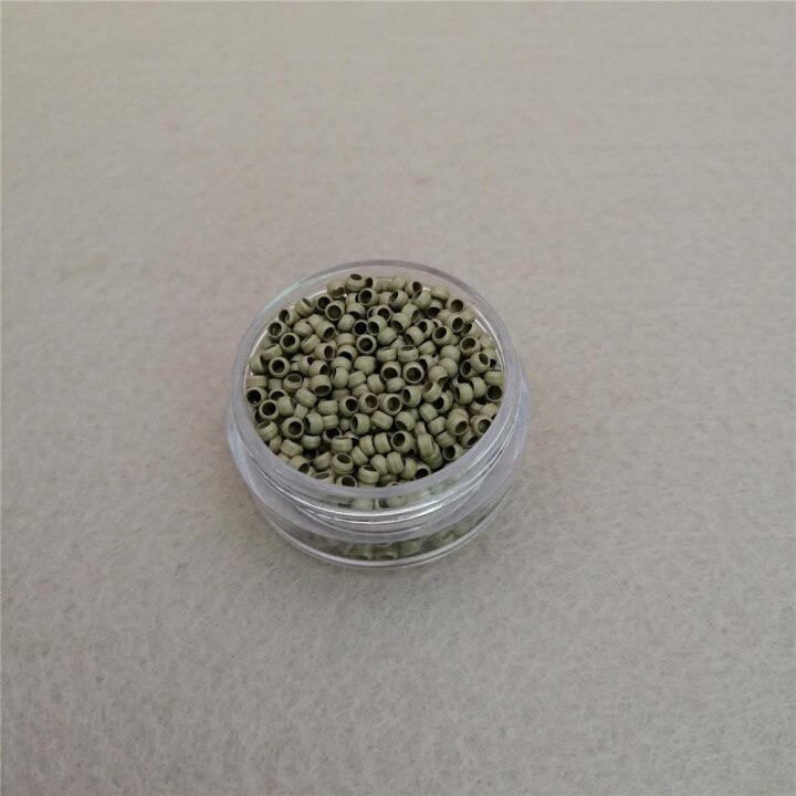 Perles pour extensions capillaires, en cuivre, nano anneaux, 1000 pièces, 2.5mm: color6 Gray blonde