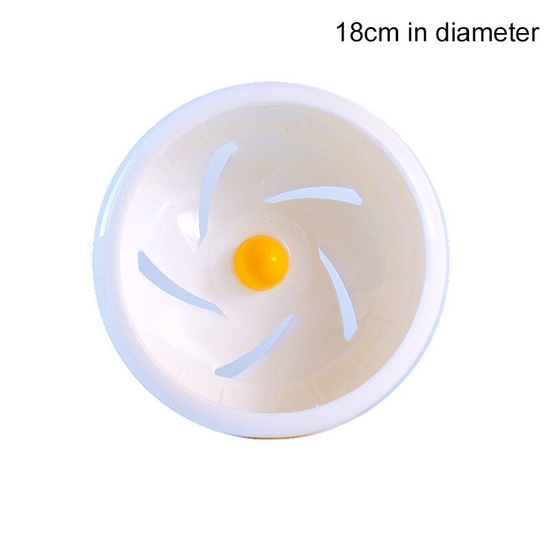 Hamster Wheel Silent Rotatory Jogging Wheel Exercise Wheel Small Animal Exercise Supplies PP Plastic Pet Accessories: White / 18cm