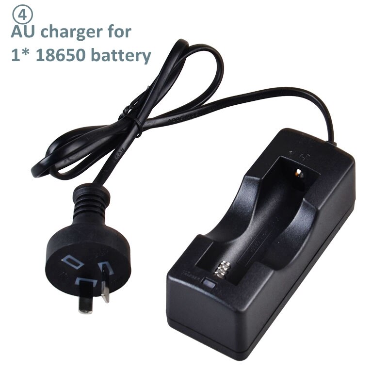 AU, EU, UK, US, adapter 18650 26650 14500 acculader 4.2v voor zaklamp: charger 4