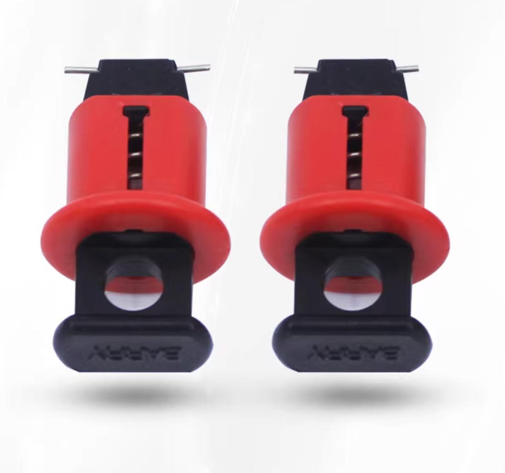 10 Stks/partij Pos Mcb Lockout Drukknop Slot Honden, Mcb Lock, Toggle Lock Veiligheid Stroomonderbreker Lock, pinout Push Pin