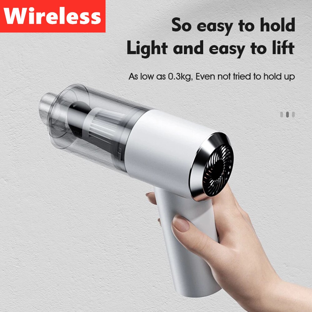 Wireless Portable vacuum cleaner for car&amp;home Handheld Auto Vaccum 6000PA 120W High Suction Rechargeable Mini Vacuum Cleaner