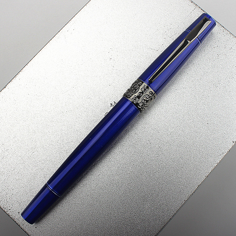 Luxury 2043 Metal Fountain Pen Financial Office Student School Stationery Supplies Ink Pens: Burgundy / XF