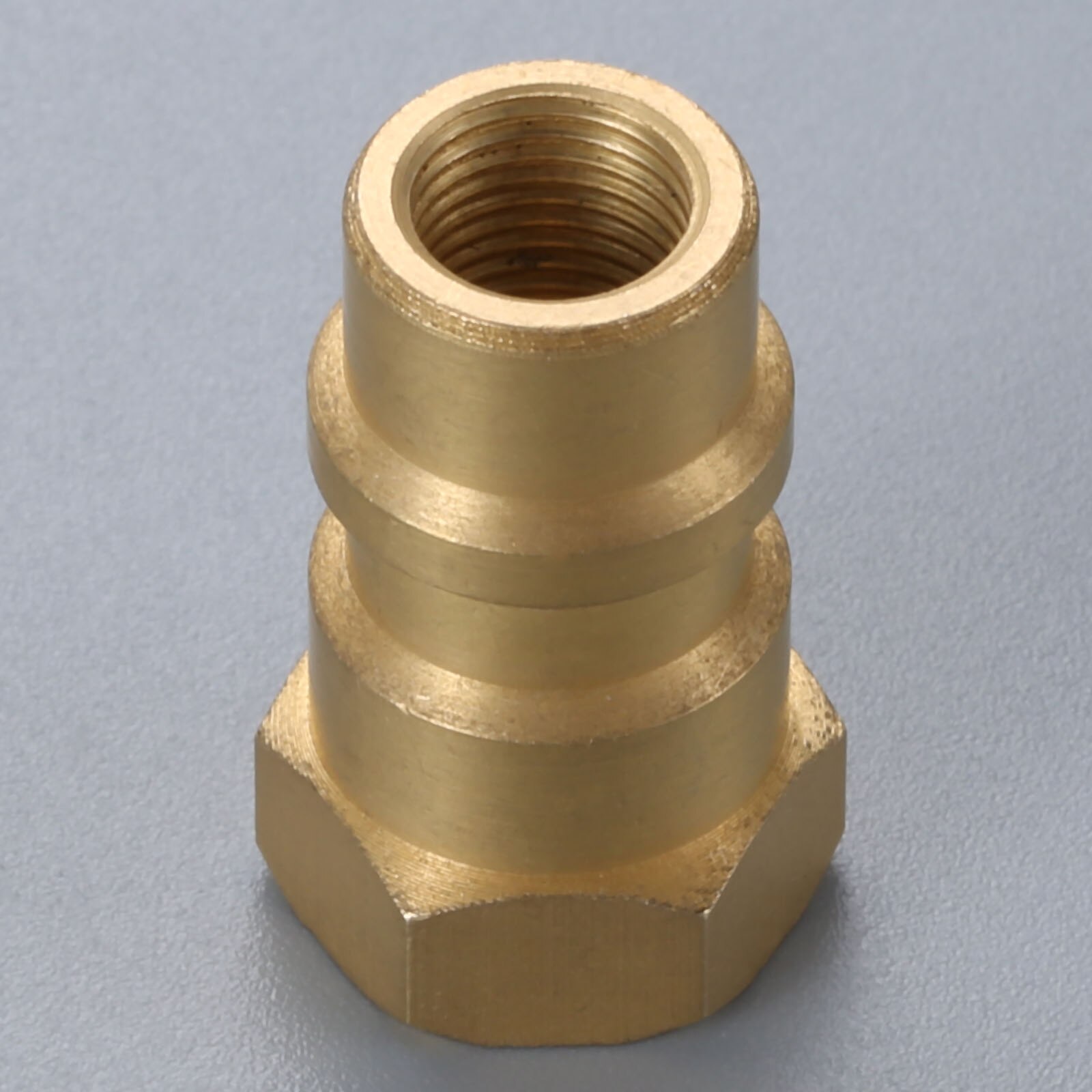 R12 to R134A Conversion Adapter Valve Brass 1/4" SAE Female Thread 8v1 Female Thread