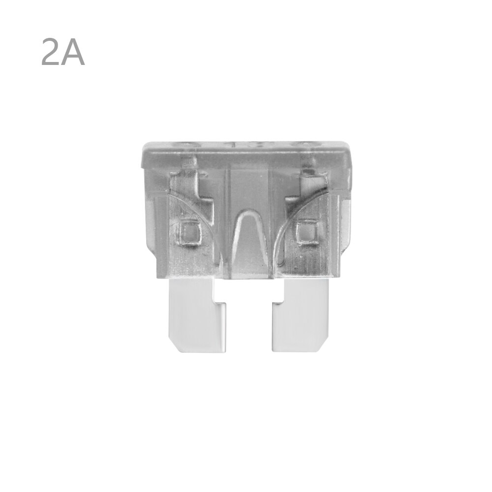 10Pcs Car Auto Medium Size Standaard Blade Fuse Box Plastic Box Assortiment met 1A/2A/3A /4A/5A/7.5A/10A/15A/20A/30A: 2A
