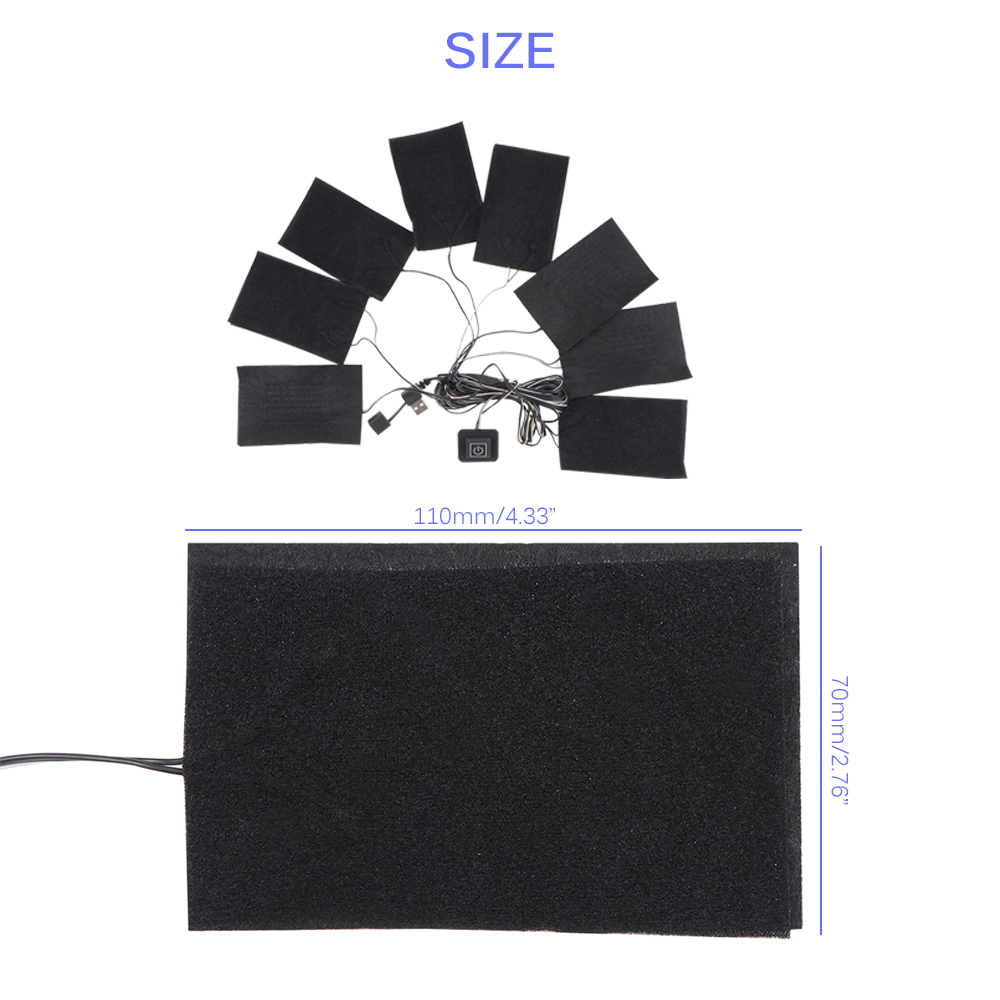 Carbon Fiber Electric Heater Clothes Heating Pads 3 Files Adjustable Heating Warmer Heater Carbon Fiber In The Car Room Heater