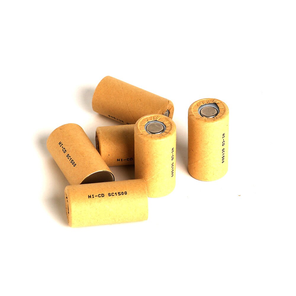 Sub-C Ni-CD SC1500mAh 10pcs SC1.5Ah Power Cell,rechargeable battery cell,power tool battery cell, discharge rate 10C-15C