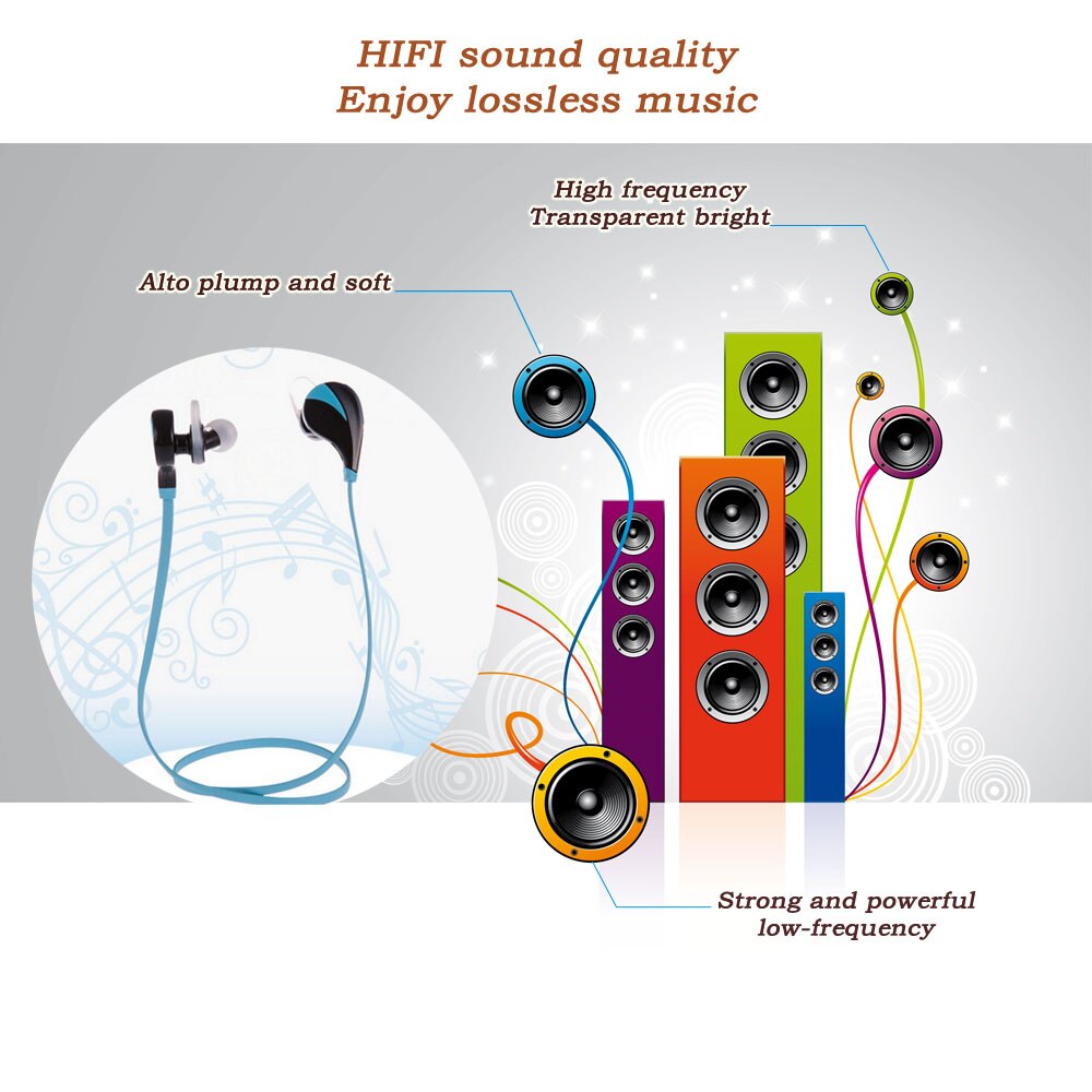 Excellent Wireless Bluetooth Headphones V4.1 Bluetooth headset Rival HIFI music speaker Sports headset Handfree